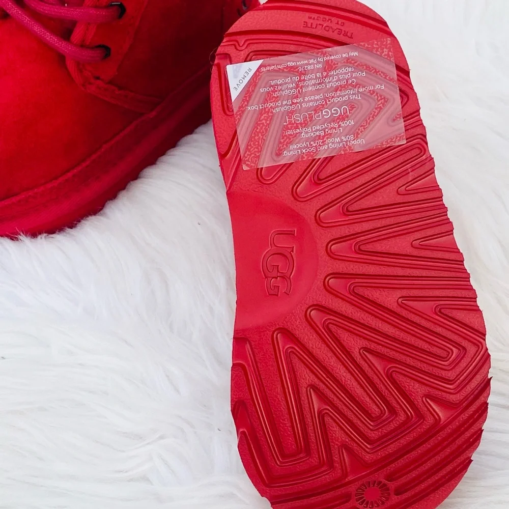 NEW | Toddler UGG Neumel Red Suede Boots
